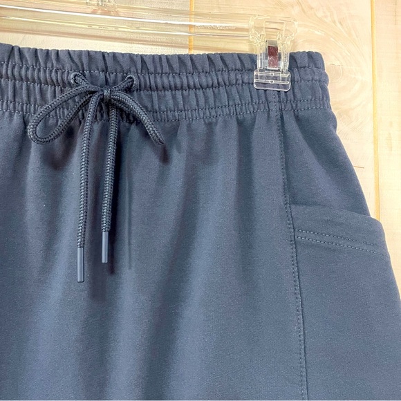 Athleta Gray/Blue Drawstring, Elastic Waist, Side Pocket Sweat Skirt Sz S - Picture 7 of 7